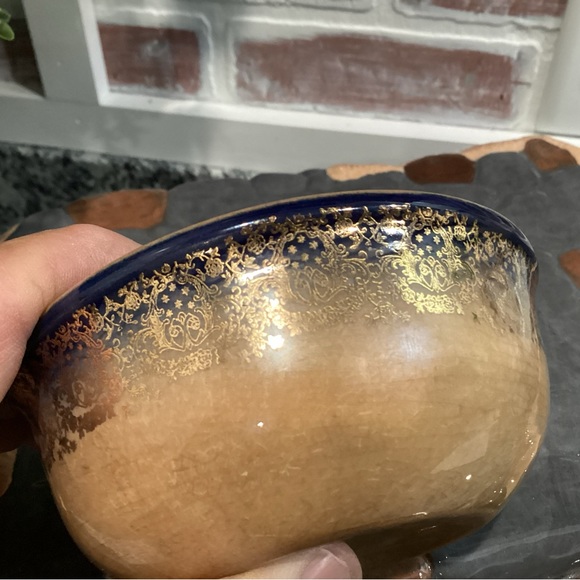 Vintage - 22-K GOLD Etching - Ceramic Crafted - Oven Proof - Rustic - Rare - Picture 11 of 13